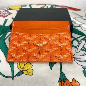 Goyard orange cardholder